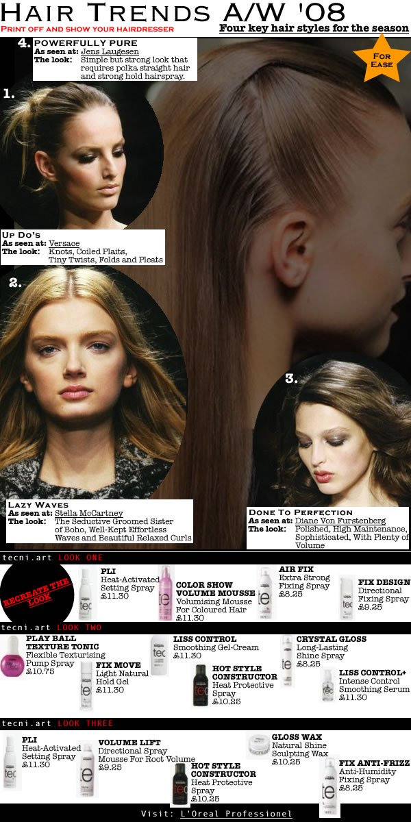 <Hairstyles Autumn Winter 2008 by L'Oreal Professionnel tecnhi Art team>