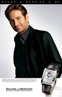 X-Files actor David Duchovny featured in Baume & Mercier & Me's latest advertising campaign