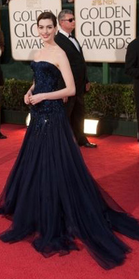 Anne Hathaway  Golden Globe® Awards 2009 - © MMIX Hollywood Foreign Press Association® "© HFPA" and "66th Golden Globe® Award