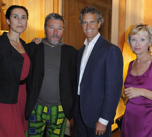 Jasmine Abdellatif, Philippe Starck, Alessandro Benetton and Tina Brown Photo SGP