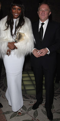 Supermodel Naomi Campbell (L) and Francois-Henri Pinault (R)