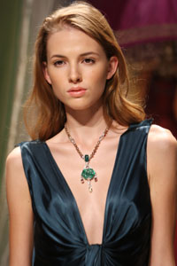Cartier Model wearing piece from newly launched Inde Mysterieuse
