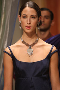 Cartier Model wearing piece from newly launched Inde Mysterieuse