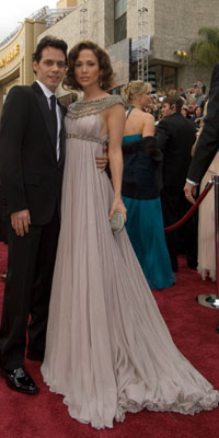 Jennifer Lopez and Marc Anthony arrive at the 79th Annual Academy Awards at the Kodak Theatre in Hollywood